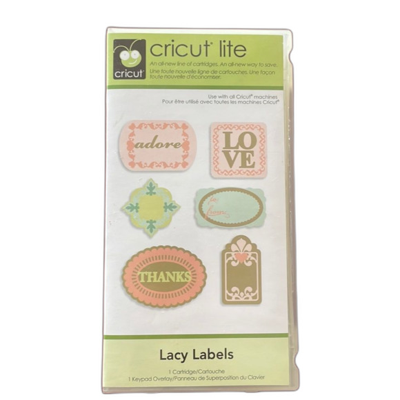 NEW Lacy Labels Cricut Lite Cartridge - Picture 1 of 5
